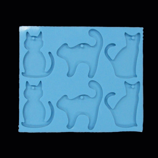 Cat Pendant Earring Necklace Pendant Silicone Mould UV or Epoxy Resin