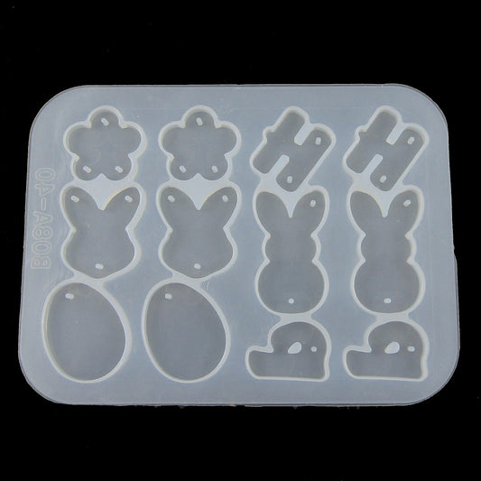 HOP Linking Easter Pendants Earrings Silicone Mould UV or Epoxy Resin