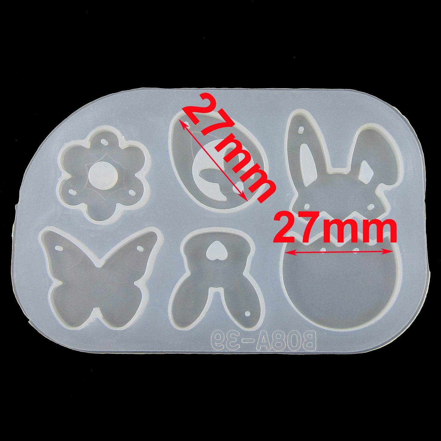 Easter Linking Pendants Earrings Silicone Mould UV or Epoxy Resin