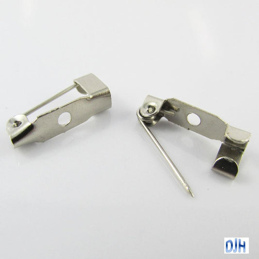 Bulk DIY Bar Pin Brooch Finding Silver Tone 16x4mm Select Qty
