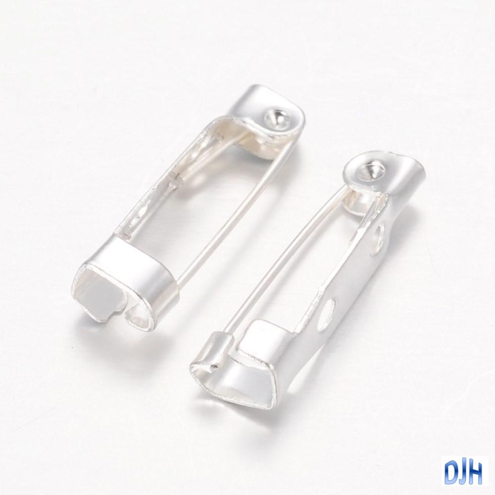 Bulk 20pk DIY Bar Pin Brooch 2 Hole Finding 20x5mm Select Colour