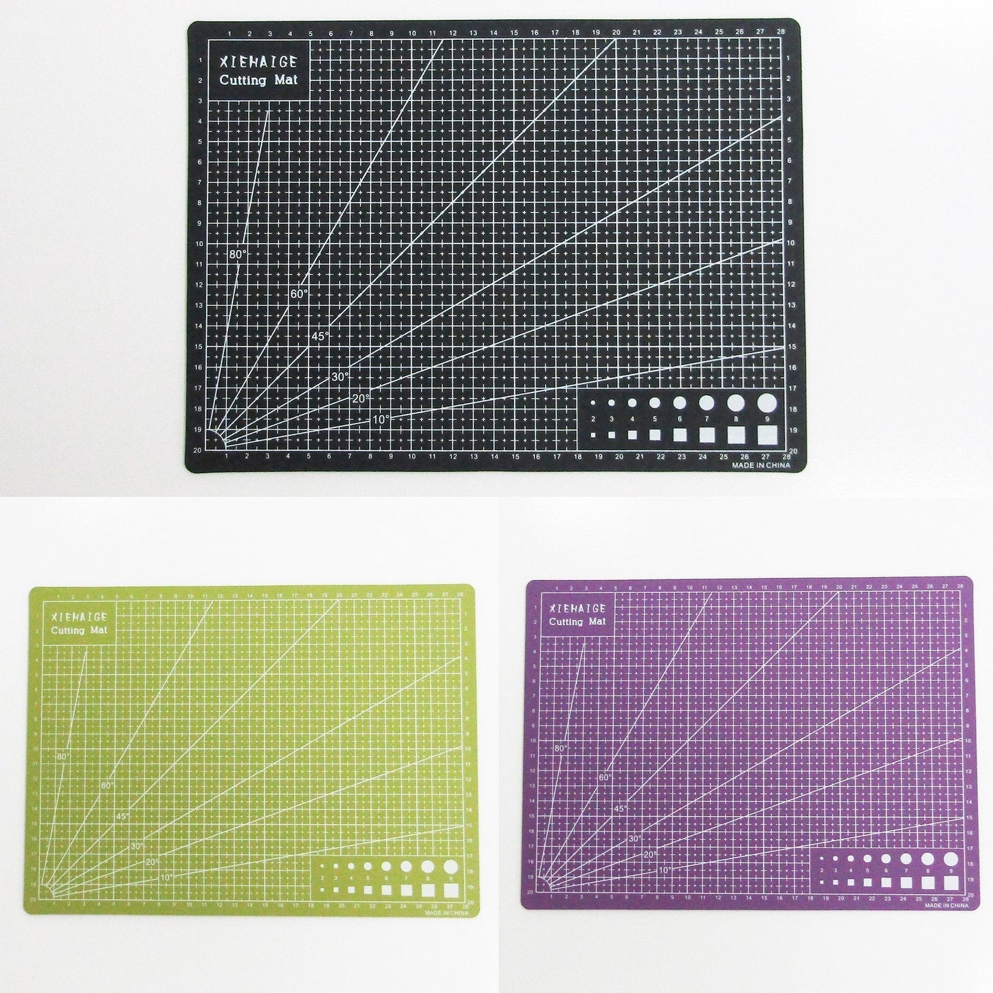 Double Sided PVC Cutting Mat A4 300x220x3mm Select Colour