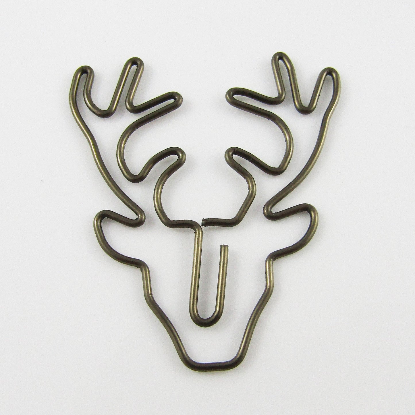 6pcs Reindeer Antler Novelty Paper Clip Photo Clip 49x42mm Journal Scrapbook