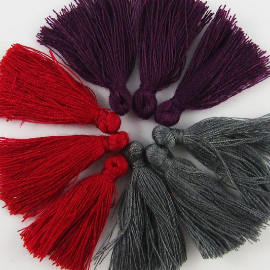 30pce Cotton Tassel Vampires Coven Theme Set Approx 25-30mm Earrings etc