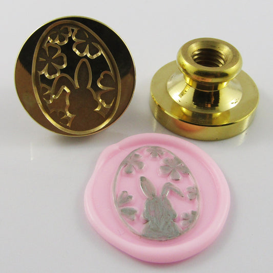 Easter Bunny Egg Wax Seal Stamp Head BRASS 25x14mm Wax Seal Cards Journal