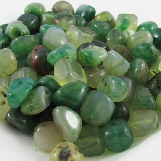 Natural Agate Nugget Bead Heat Dyed Size varies 8 to 12 mm Select colour