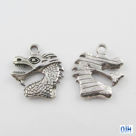 Bulk Dragon Head Charm Good Luck Dragon Pendant Select Qty