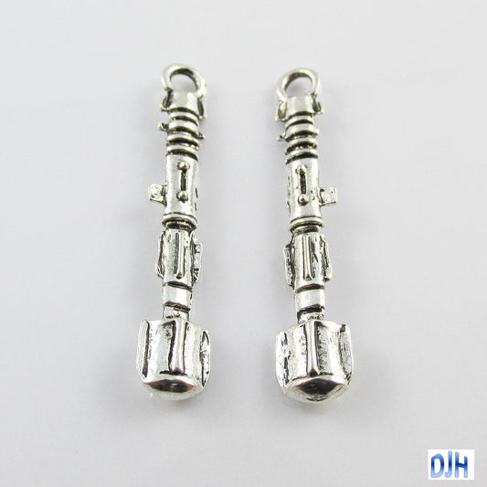 Bulk Dr Who Sonic Screwdriver Charm Pendant 39x6mm Qty