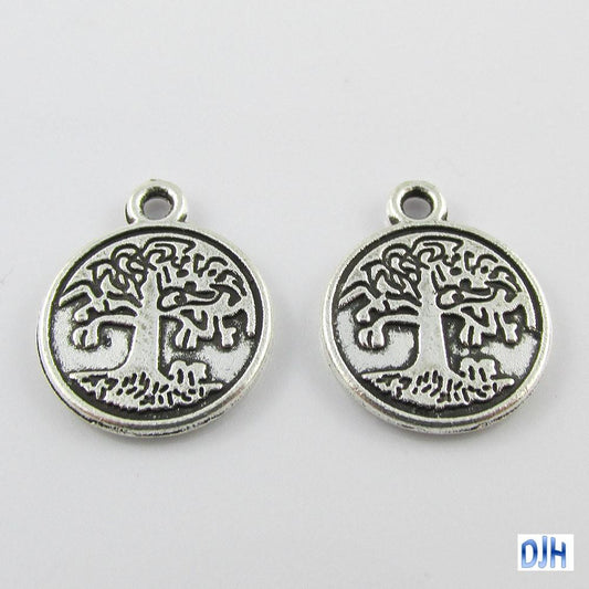Bulk Family Tree Charm Pendant 18x15mm Select Qty