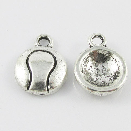 Bulk Tennis Ball Charm Pendant Sport 13x10mm Select Qty