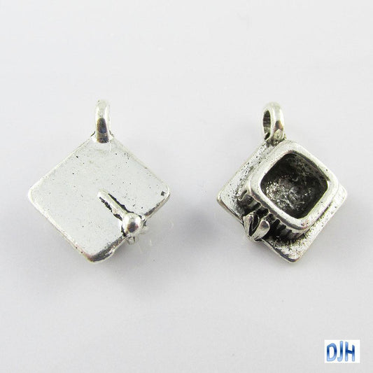 Bulk Graduation Cap School Charm Pendant 17x13mm Select Qty