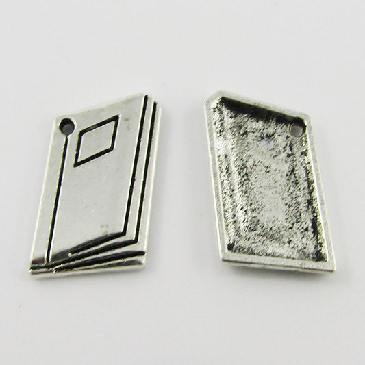 BULK School Notebook Charm Pendant Education Book 20x13mm Select Qty