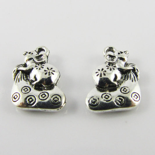 Bulk Mouse Charm Pendant Fairytale Mouse 14x11mm Select Qty