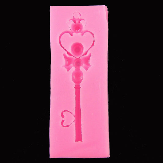 Princess Key FOOD GRADE Silicone Casting Mould Fondant Chocolate Soap Resin
