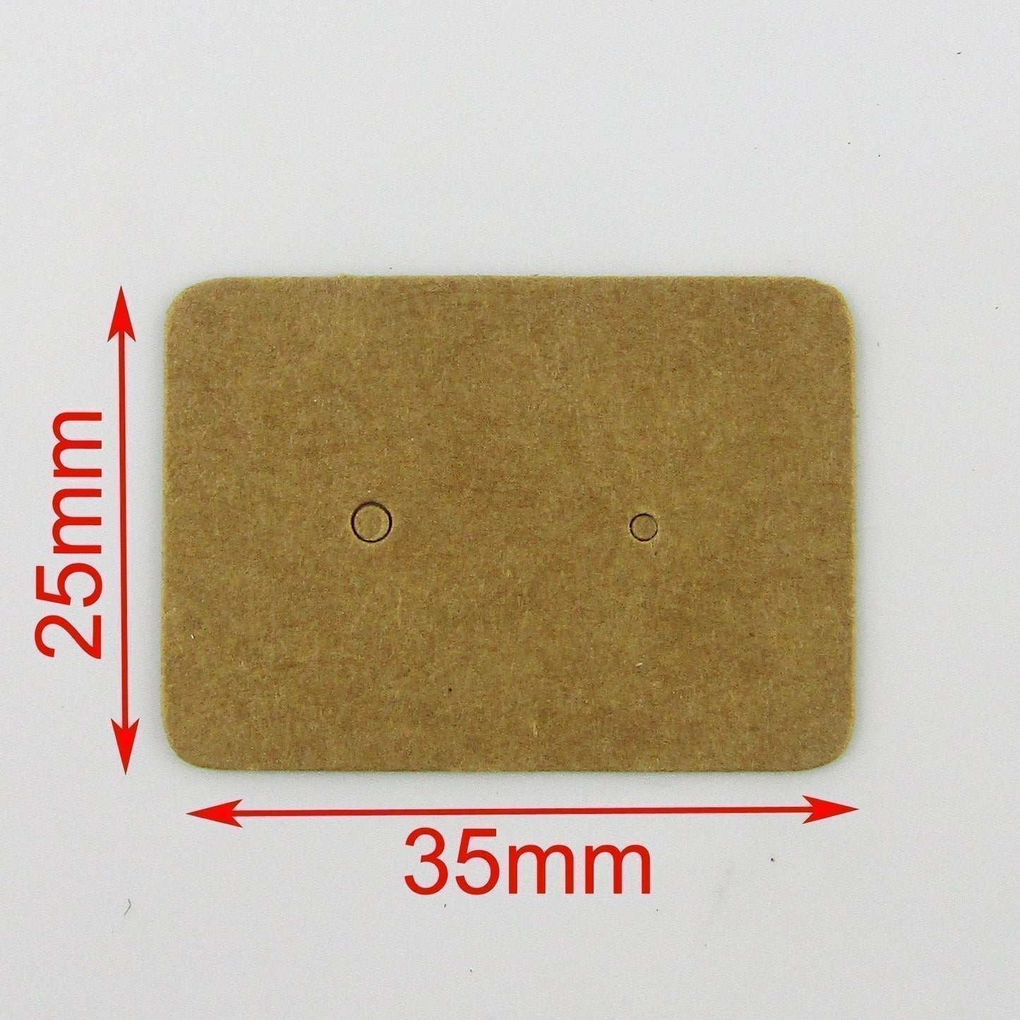Bulk 100pc Stud Earring Jewelry Display Card 35x25mm select colour