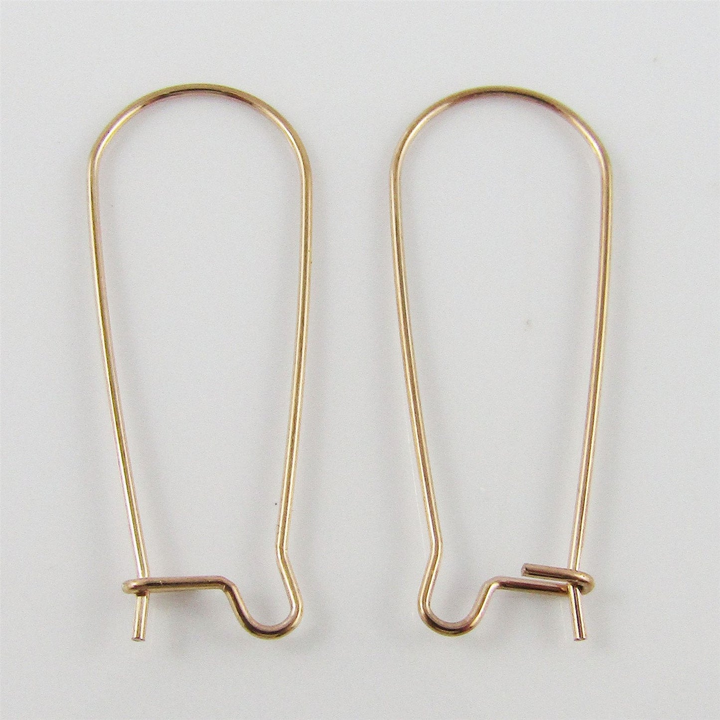 Bulk 20 pieces DIY Long Kidney Earring Hook Finding 33mm SSteel Pick Colour