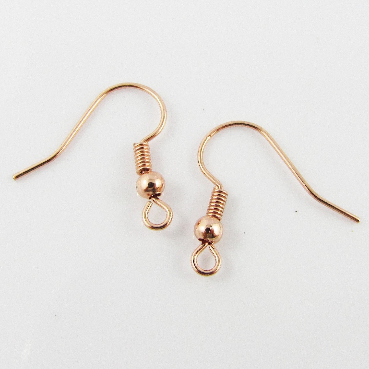 Bulk 10pcs (5pair) Earring Hook Finding 18x18mm Rose Gold Long Last Plated BRASS