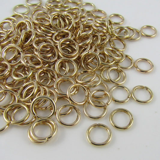 Bulk 90 pieces of 8x1.2mm Dark Gold Jump Rings Open Jumprings Findings