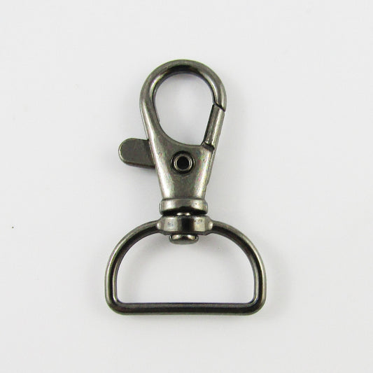 Bulk Lobster Swivel Clasp D Ring Key Ring Keychain Lanyard Finding Gunmetal