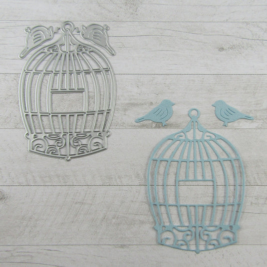 Birdcage Birds Cutting Die Carbon Steel Scrapbooking Card Making etc