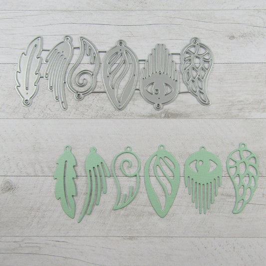 Feathers Cutting Die Carbon Steel Scrapbooking Card Making etc