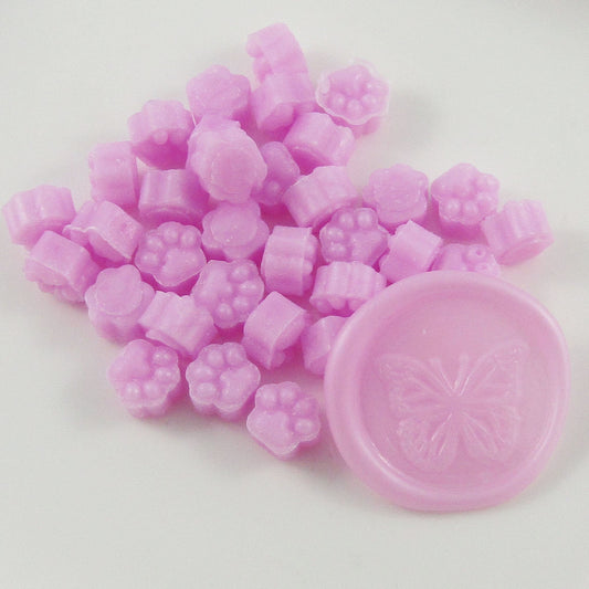 100pcs Pearl Pink Sealing Wax Melt Particles for Wax Seals Wedding Cards Journal